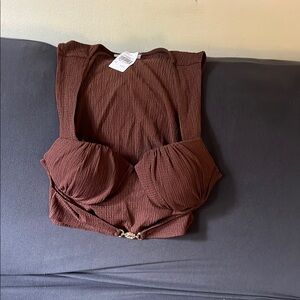 Brown Women's Top